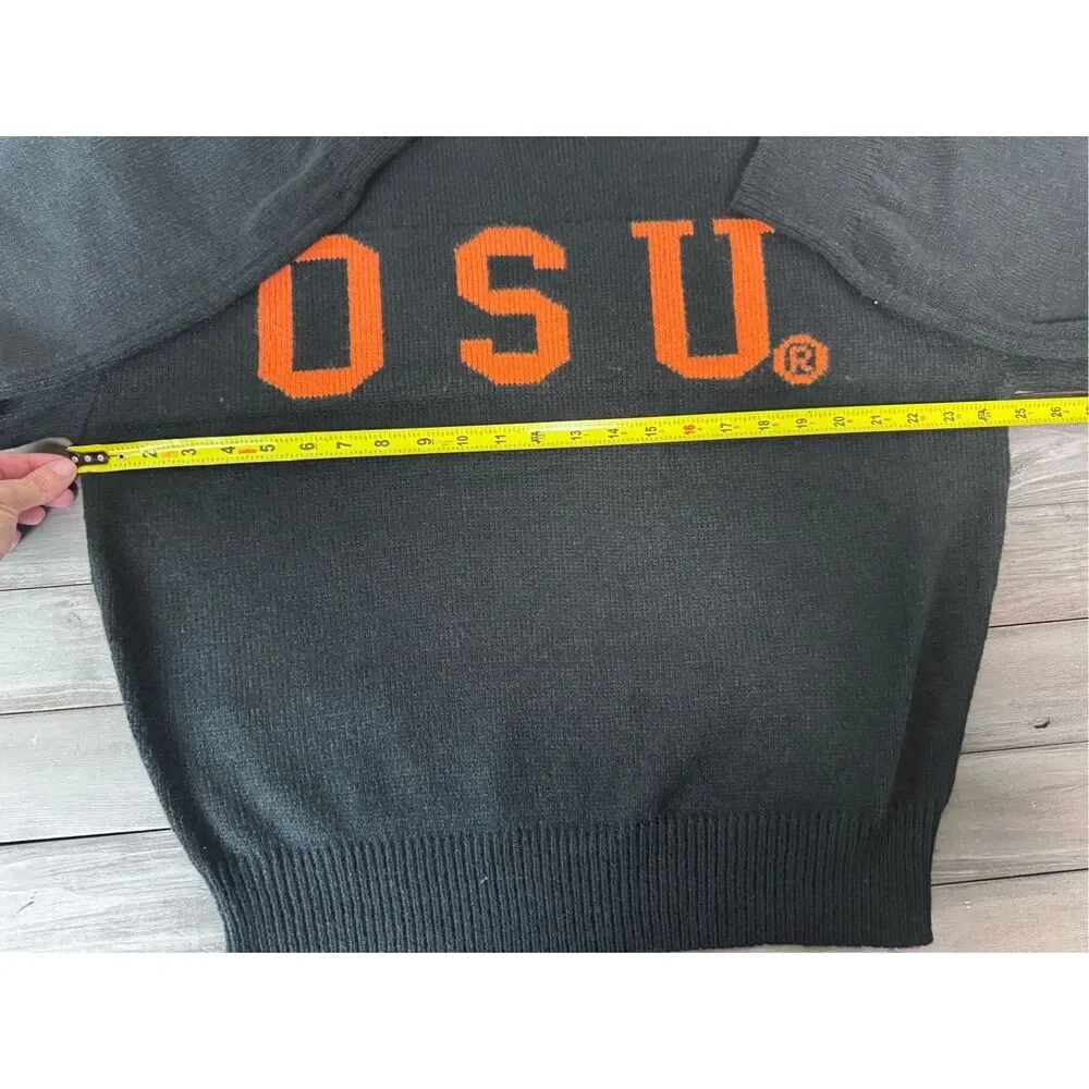 NWT Ohio State Buckeyes College Bold Black Officially Licensed Knit Thicker Swea